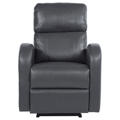 Meglia Power Recliner Chair by HouseOfZazla, dark gray leather reclining chair on Tampa Home & Garden Store