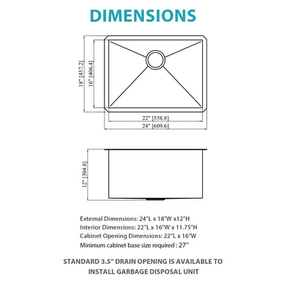 Undermount Kitchen Sink And Deep Single Bowl
