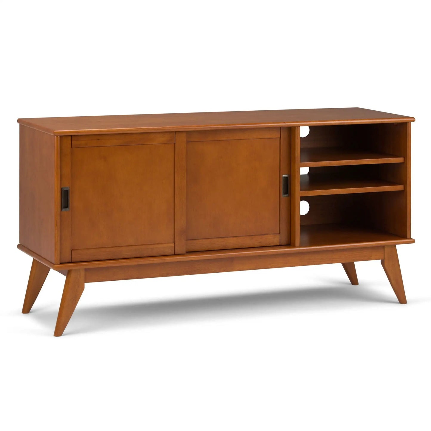 Draper Handcrafted Mid Century Low TV Media Stand