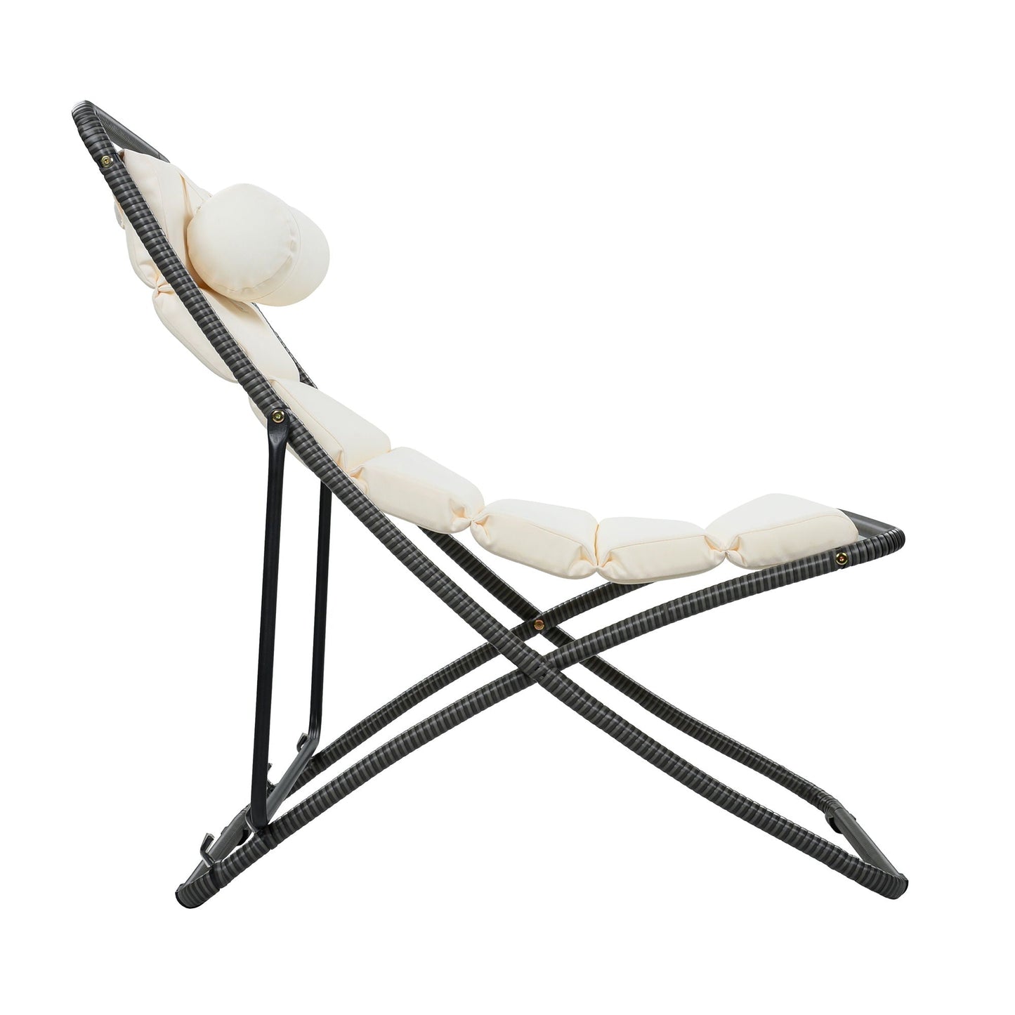 Pair of Outdoor Chairs with Adjustable Backrest