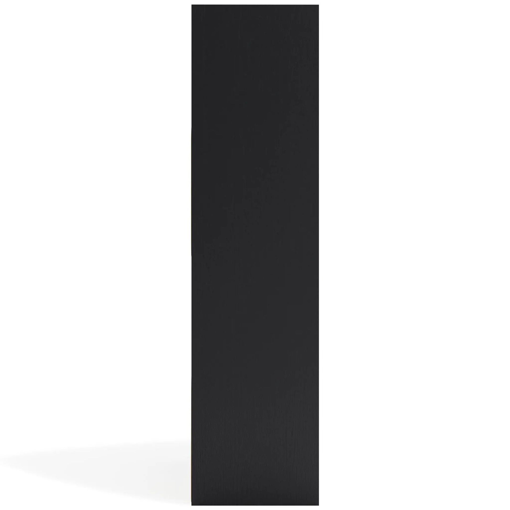 Langdrew Cube Organizer by Unique Piece Furniture in black wood finish, vertical panel view on Tampa Home & Garden Store
