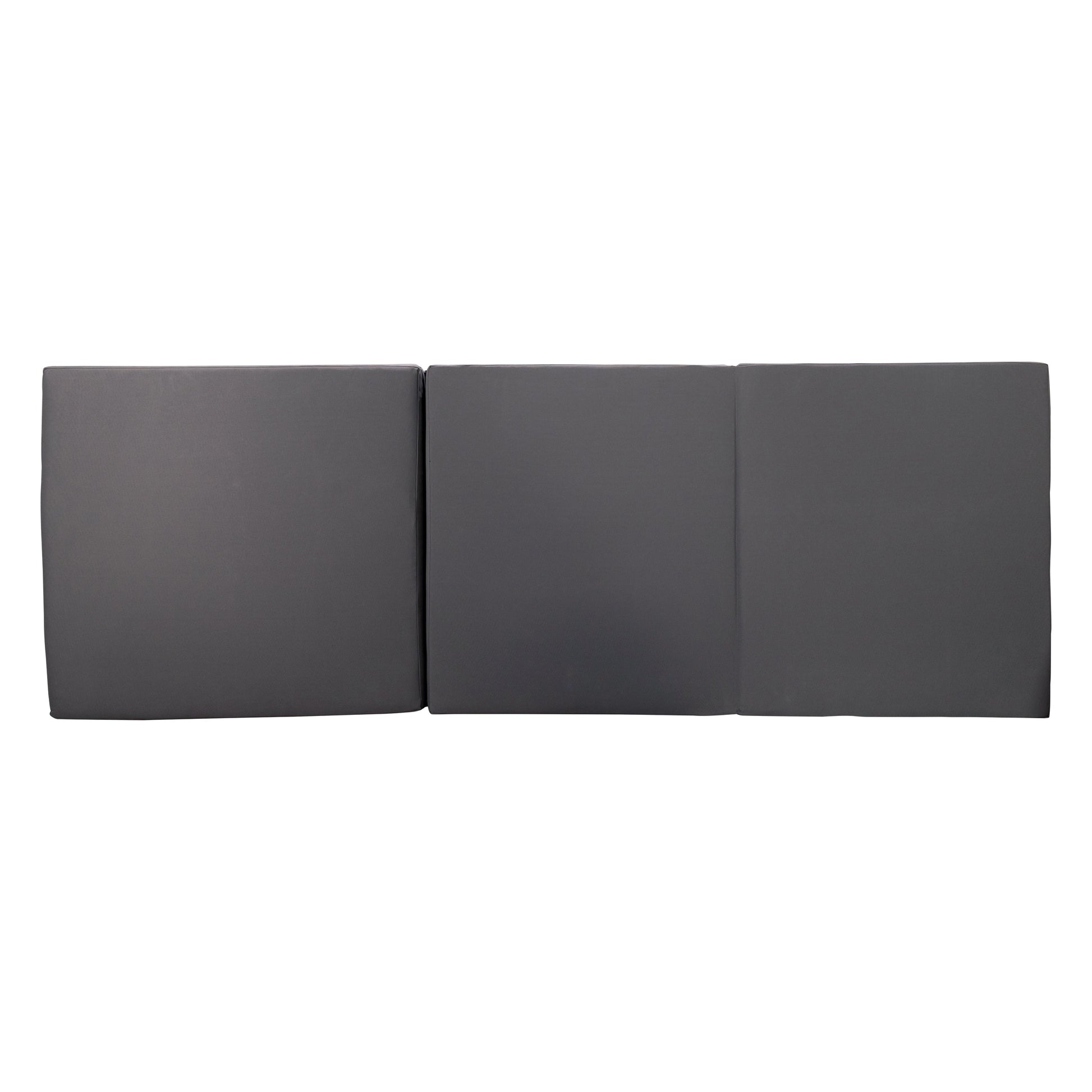 Lounge chaise set outdoor three-seat sectional in dark gray; space on one end on Tampa Home & Garden Store