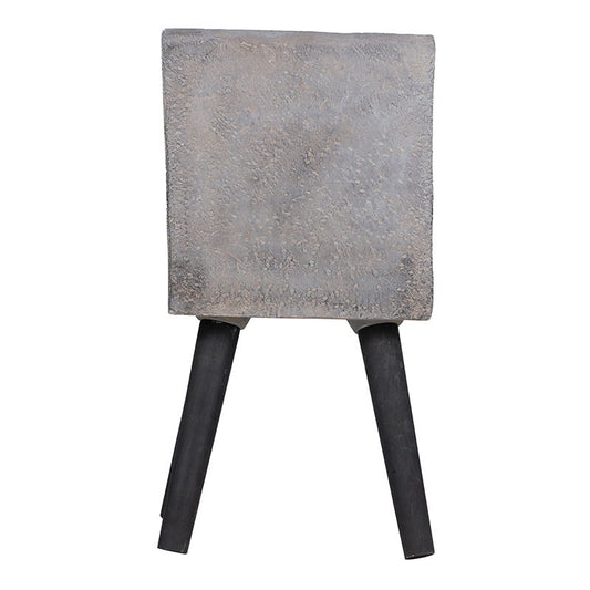 Greek God Statue Planter with legs gray textured concrete-style finish on Tampa Home & Garden Store