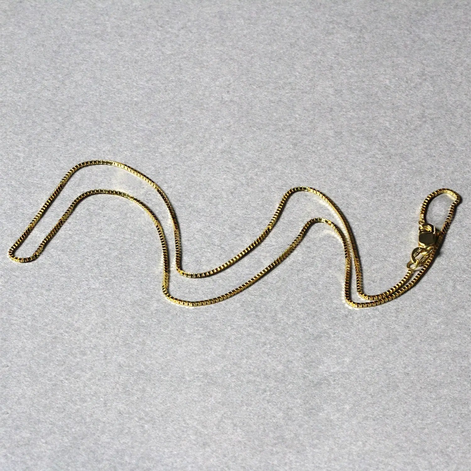 14k yellow gold box chain necklace 0.8mm by Bids.com on Tampa Home & Garden Store