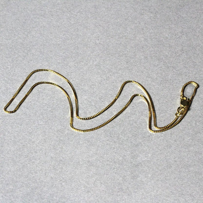 14k yellow gold box chain necklace 0.8mm by Bids.com on Tampa Home & Garden Store