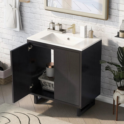 Bathroom Vanity Set With Sink and Storage Cabinet