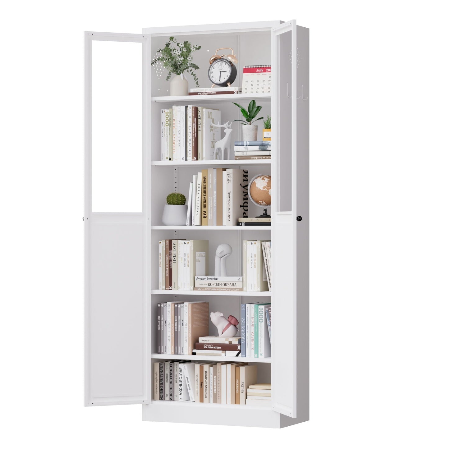 Tall Metal Pantry Cabinet and Adjustable Shelves