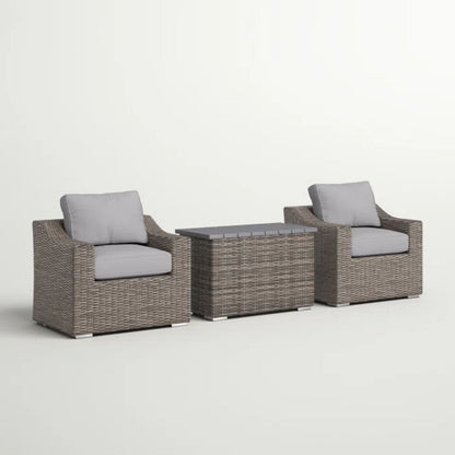 Durable Aluminum Wicker Sofa and Cushions