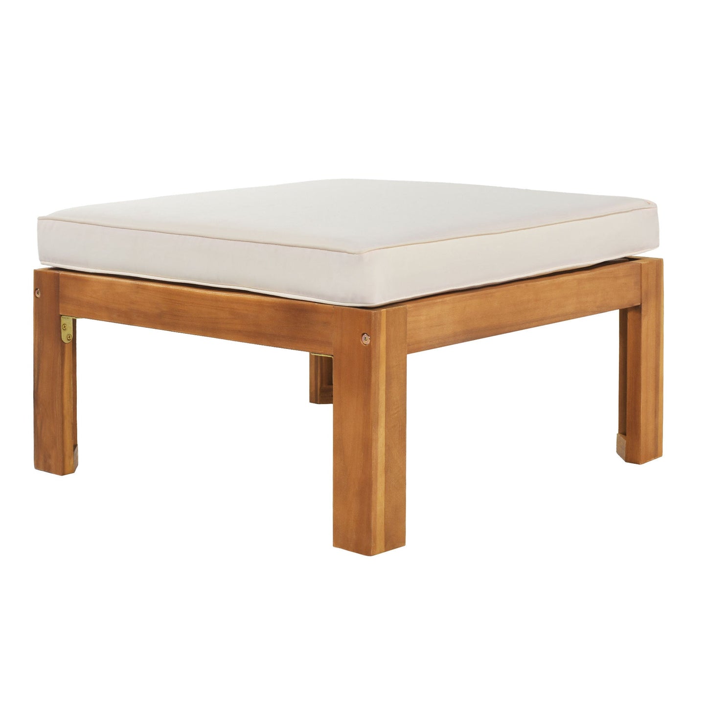Acacia Wood Outdoor Patio Sectional Sofa Set
