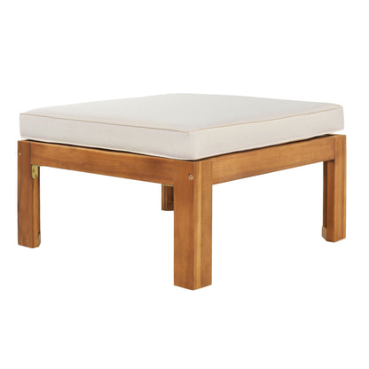 Acacia Wood Outdoor Patio Sectional Sofa Set