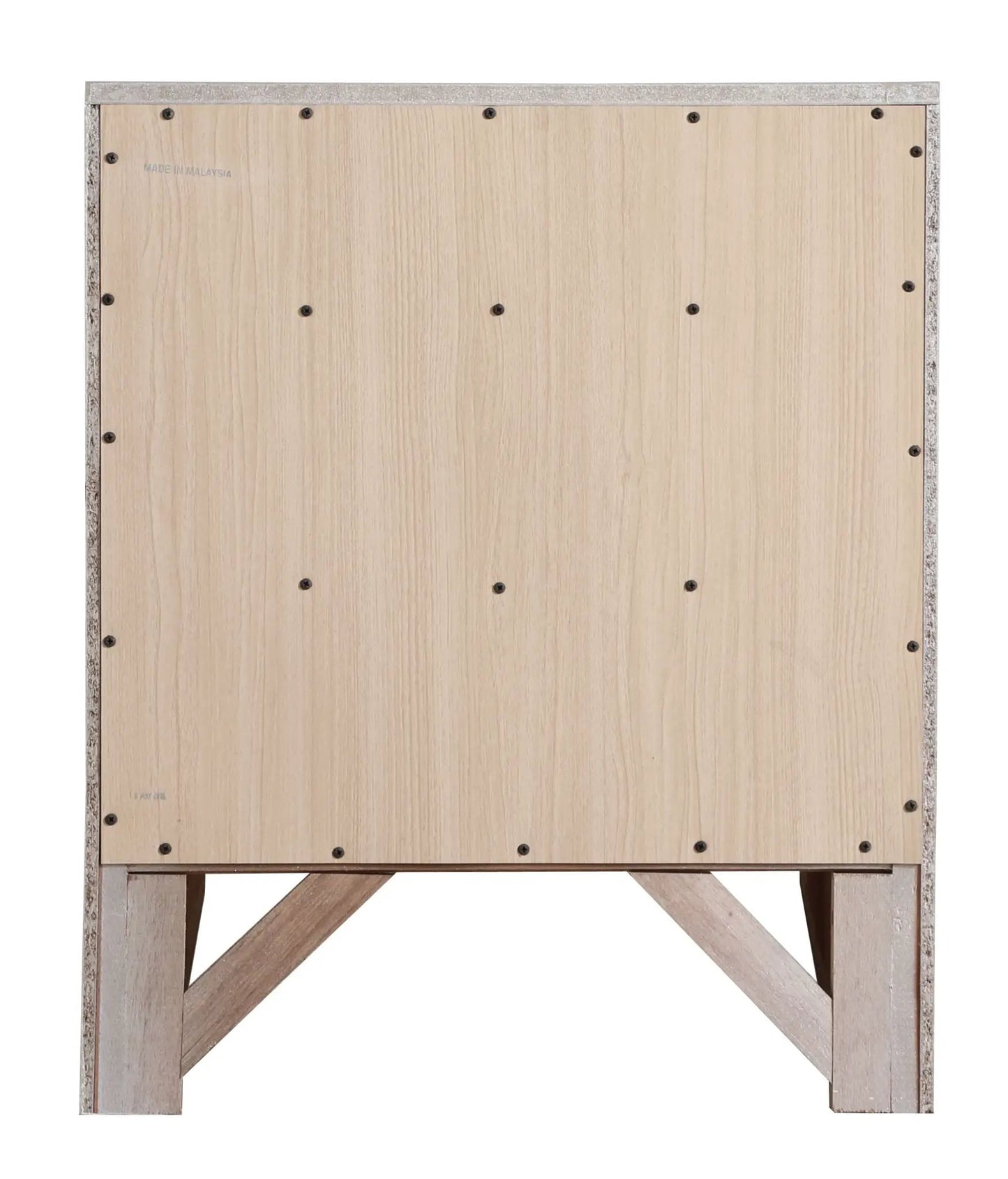 Modern Design Nightstand with Durable Wood Veneer