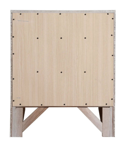 Modern Design Nightstand with Durable Wood Veneer