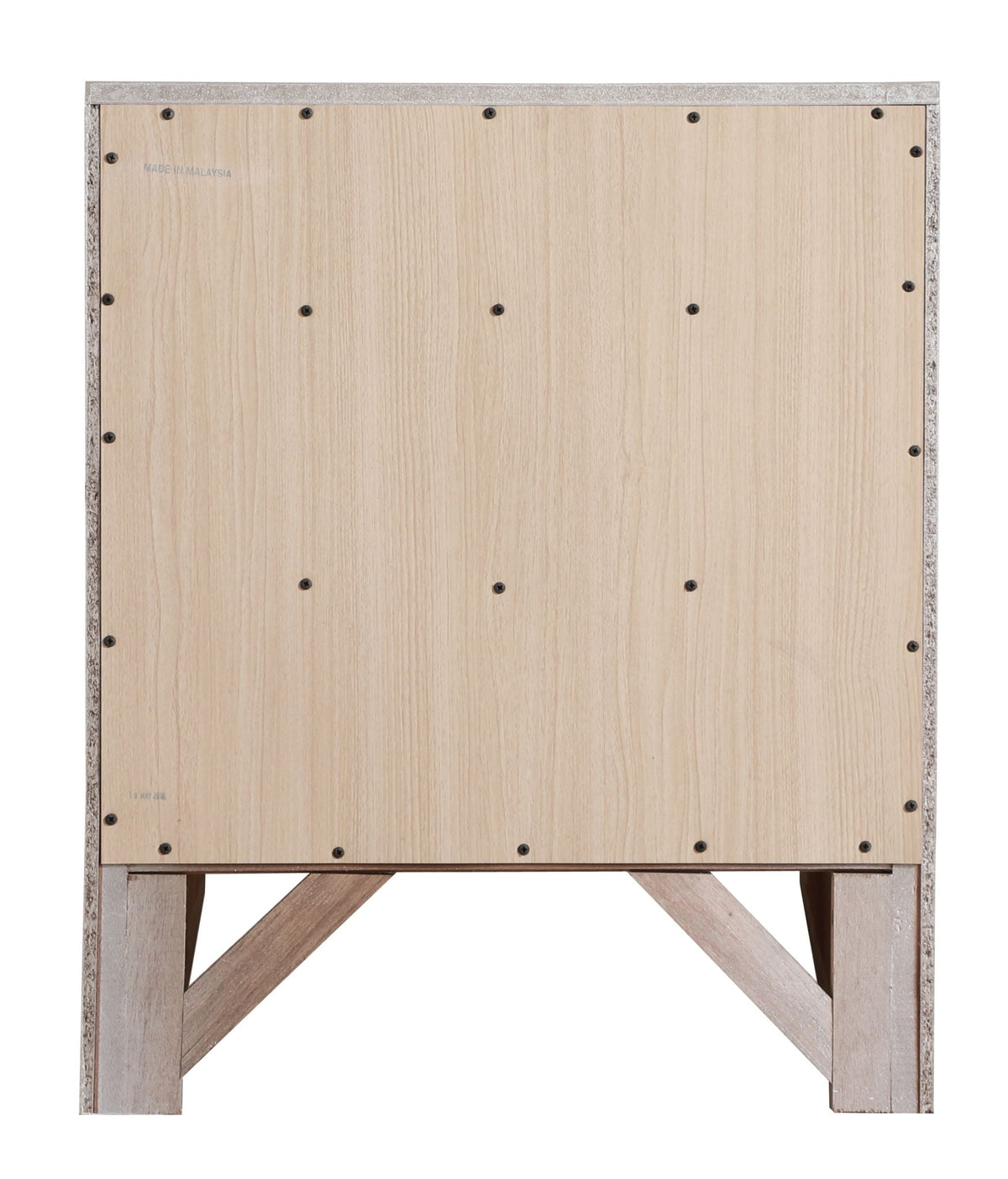 Modern design nightstand veneer with molded resin trim and exposed screws HouseOfZazla on Tampa Home & Garden Store