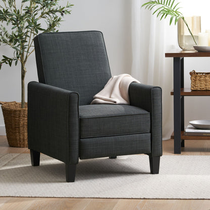 Upholstered Push Back Recliner Chair and Lounge