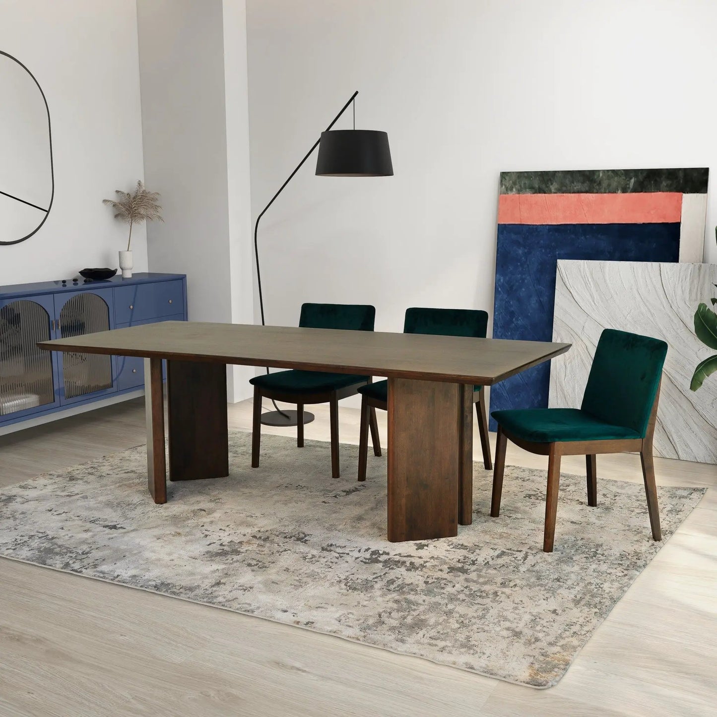 Alden Walnut Dining Table Japandi Craftsmanship
