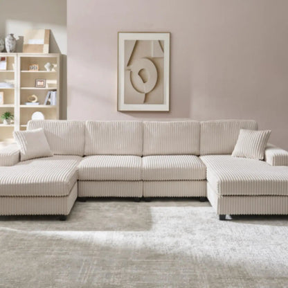 U Shaped Convertible Sofa Four Seater Lounge