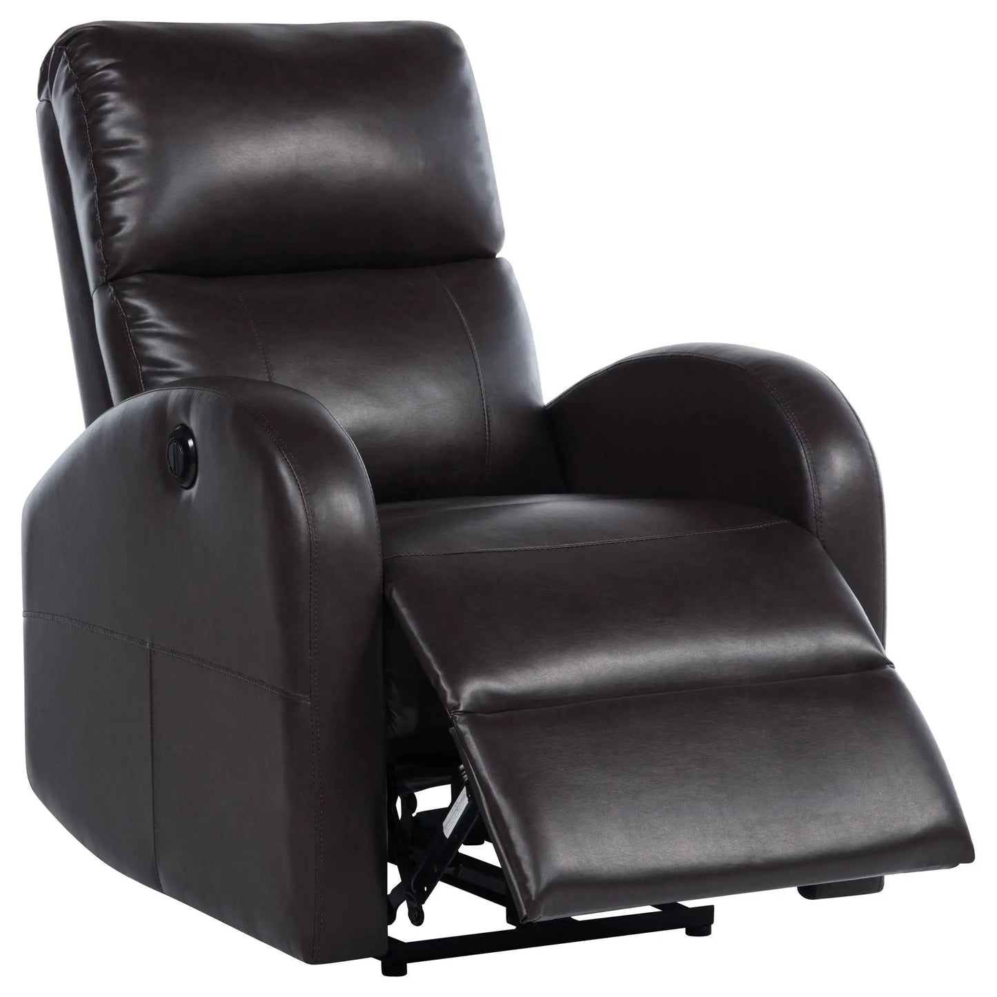 Meglia power recliner chair brown leather with headrest by Unique Piece Furniture on Tampa Home & Garden Store