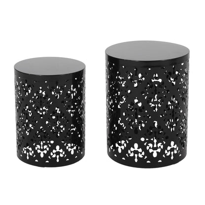 Modern Metal Outdoor End Table For The Patio