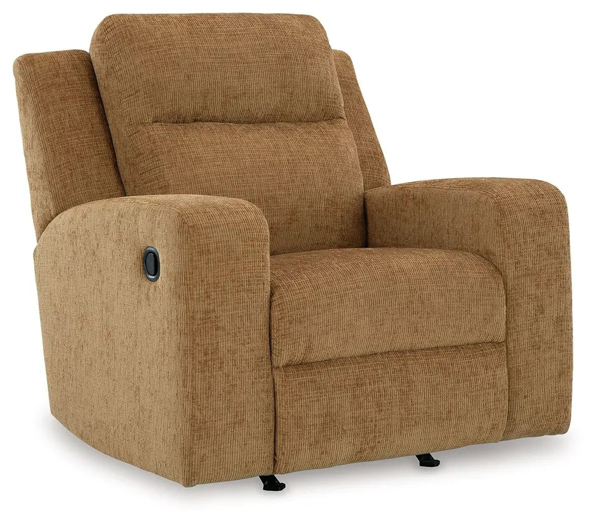 Kanlow rocker recliner in warm tan-brown fabric from Unique Piece Furniture on Tampa Home & Garden Store