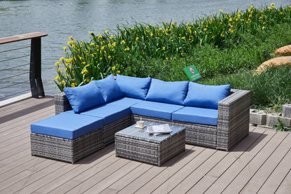 Stylish Outdoor Patio Sofa and Thick Cushion Set