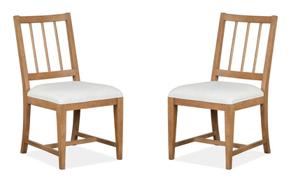 Lindon Dining Side Chair with Upholstered Seat