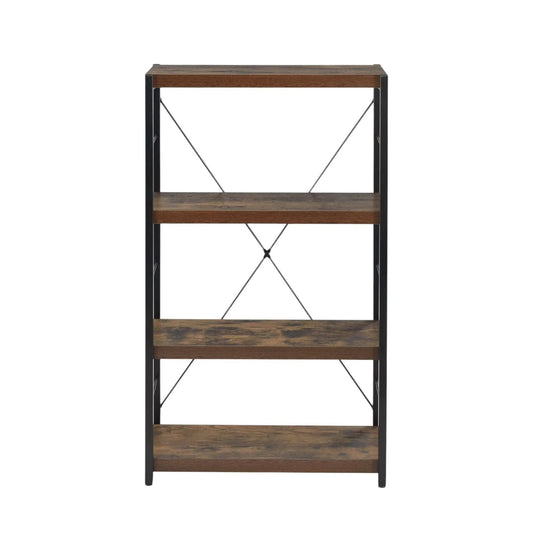 Bob Bookshelf Weathered Oak and Black Frame