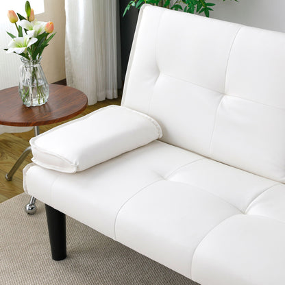 Compact Foldable Sofa Bed and Cup Holder