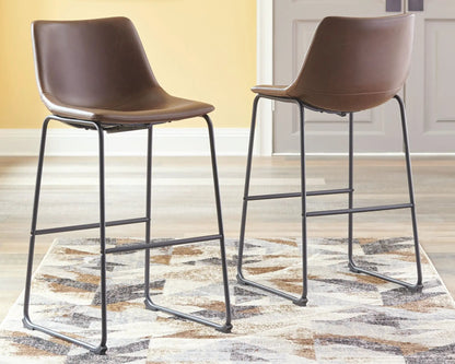 Centiar Upholstered Barstool Set of Two Dining