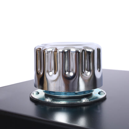 Heavy Duty Hydraulic Fluid Tank 10 Gal steel reservoir chrome finish with mounting flange on Tampa Home & Garden Store