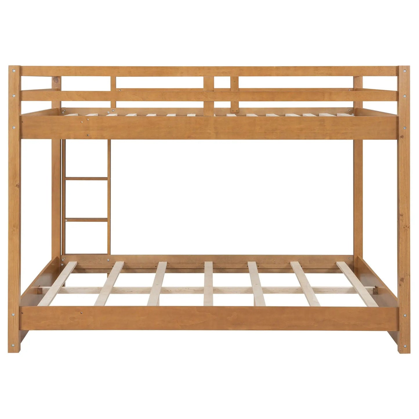 Sturdy Pine Bunk Bed with Ladder for Small Rooms