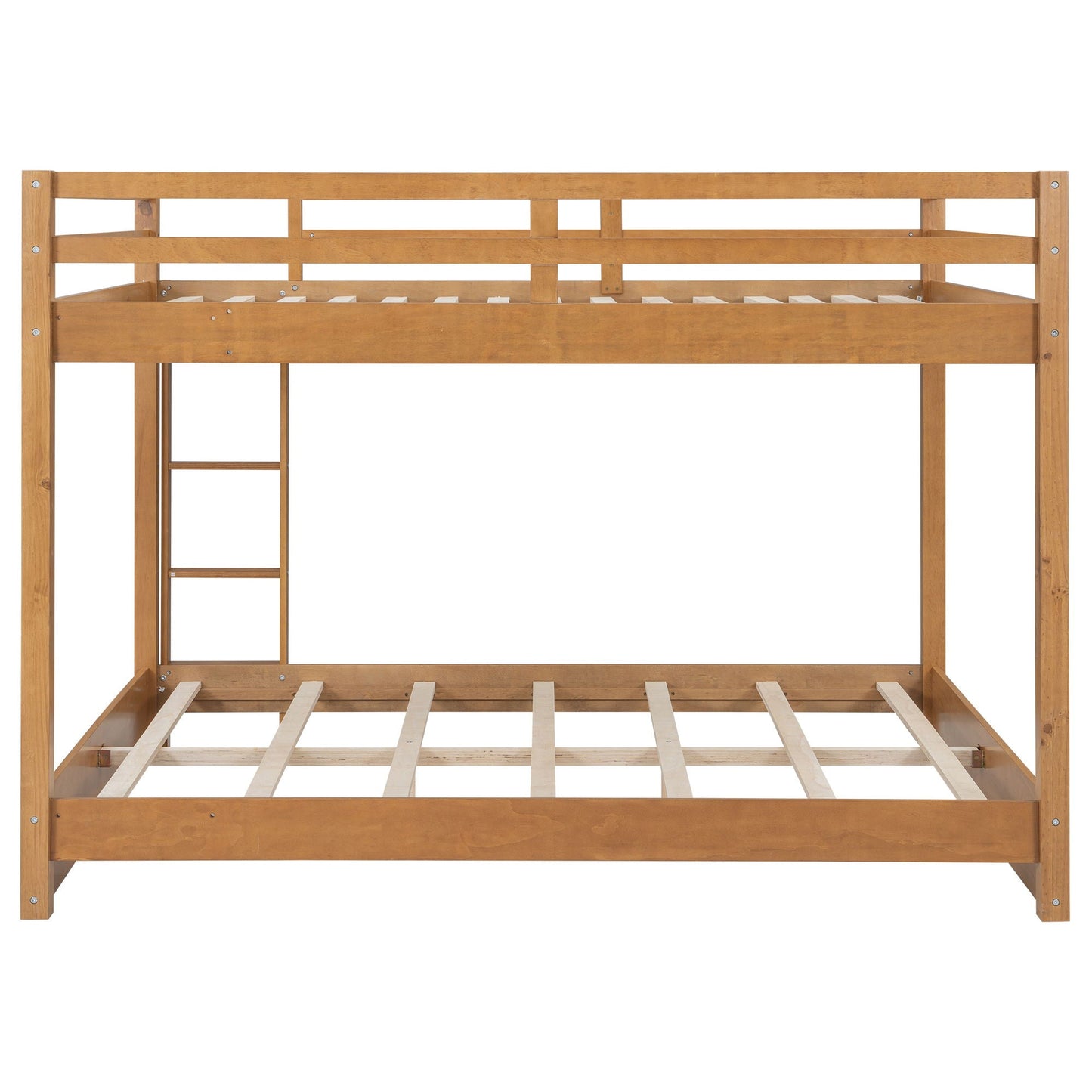 Sturdy bunk bed with ladder in natural wood finish by HouseOfZazla on Tampa Home & Garden Store