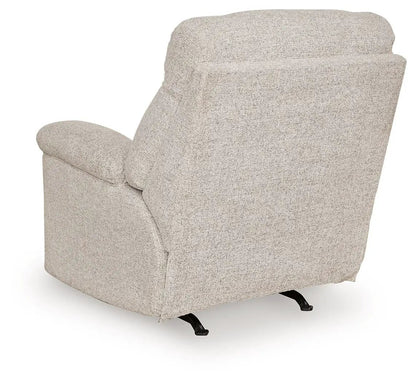 Hoyne Park Rocker Recliner in beige textured fabric by Unique Piece Furniture on Tampa Home and Garden Store