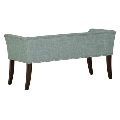 Welburn Upholstered Bench With Padded Back