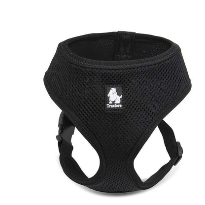 Breathable dog harness with small sling in black mesh Pet Zen, Truelove logo on Tampa Home & Garden Store