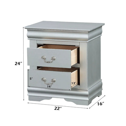 Louis Philippe III Sleek Design Nightstand