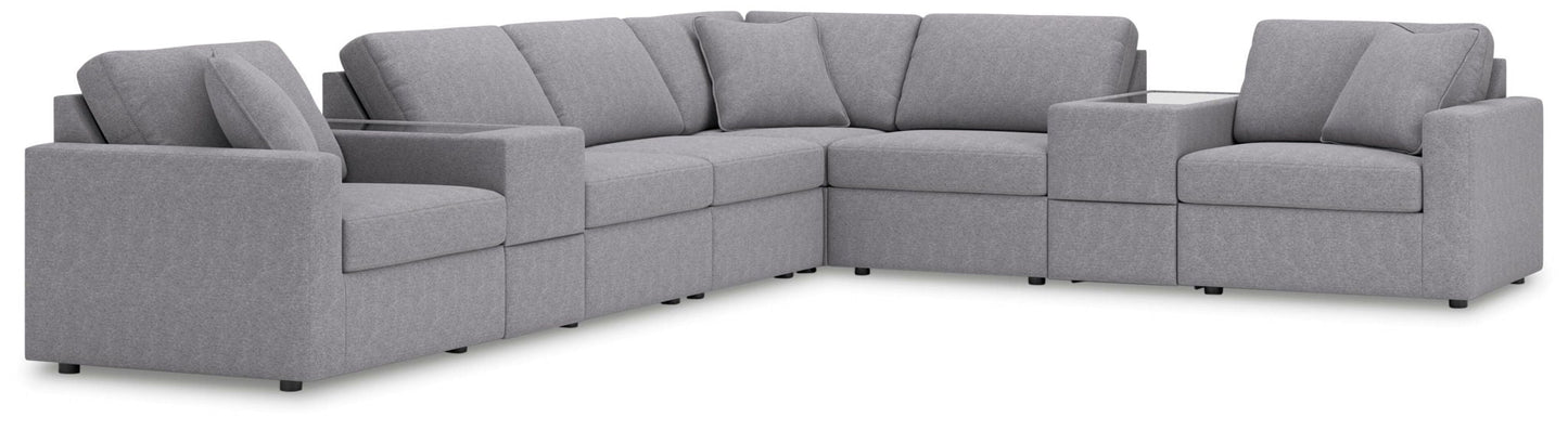 Modmax Sectional in Granite Performance Fabric