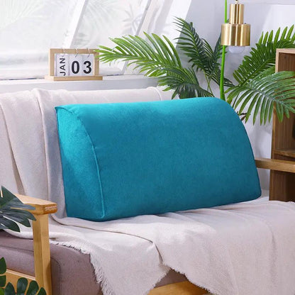 Removable and washable turquoise sofa cushion on beige living room sofa on Tampa Home & Garden Store