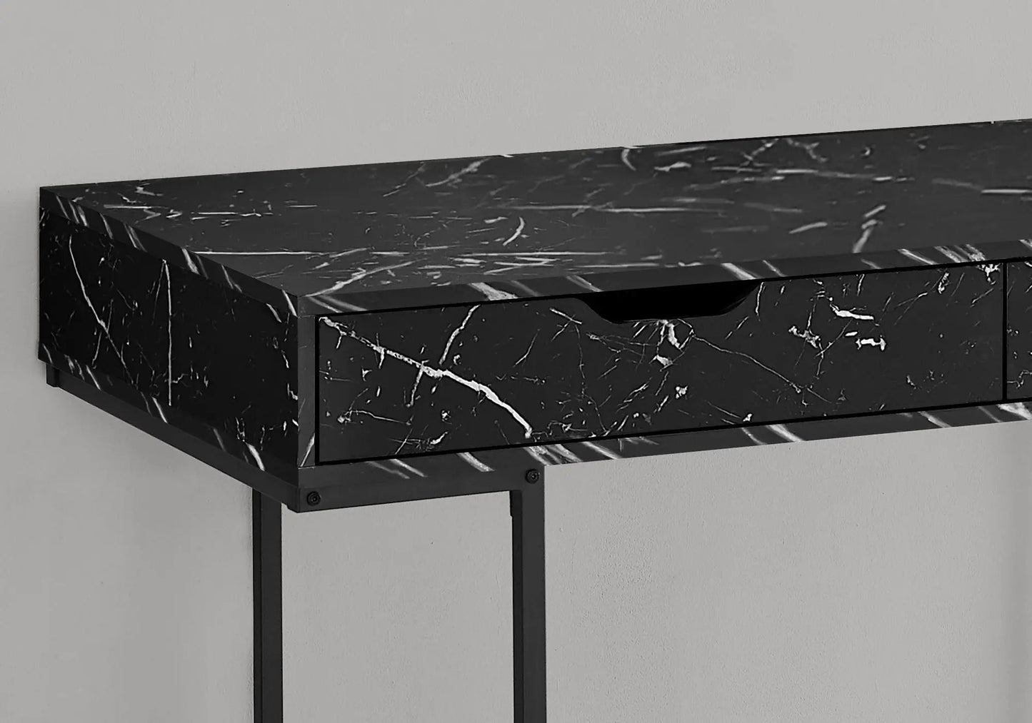 Computer Desk for Home Office with Marble Look