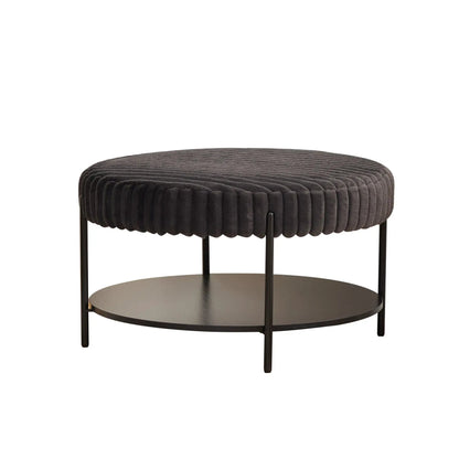 Modern Upholstered Round Ottoman Coffee Table