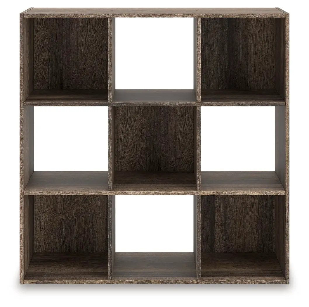 Shallifer cube organizer in dark walnut wood finish with nine cubbies by Unique Piece Furniture on Tampa Home & Garden Store