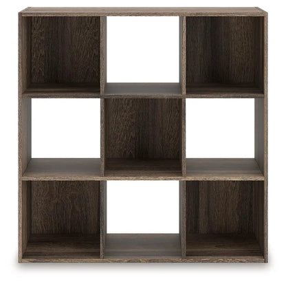 Shallifer cube organizer in dark walnut wood finish with nine cubbies by Unique Piece Furniture on Tampa Home & Garden Store
