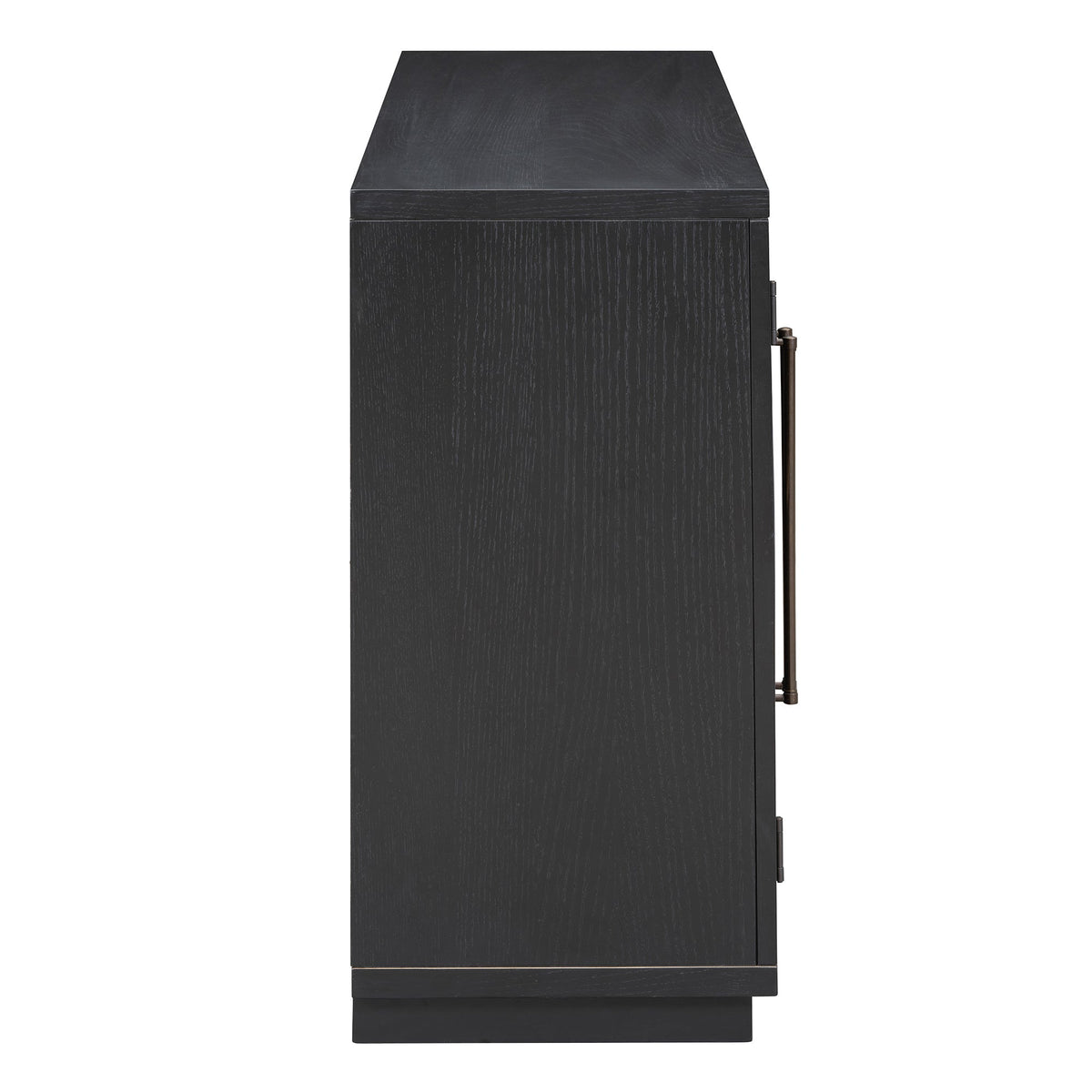 Black woodgrain 4-door storage sideboard buffet cabinet on Tampa Home & Garden Store