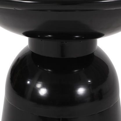 Serenita outdoor side tables set of 2 with flared design in black gloss HouseOfZazla on Tampa Home & Garden Store