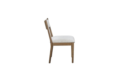 Latte Cresent Chair Set of 2 Light Brown