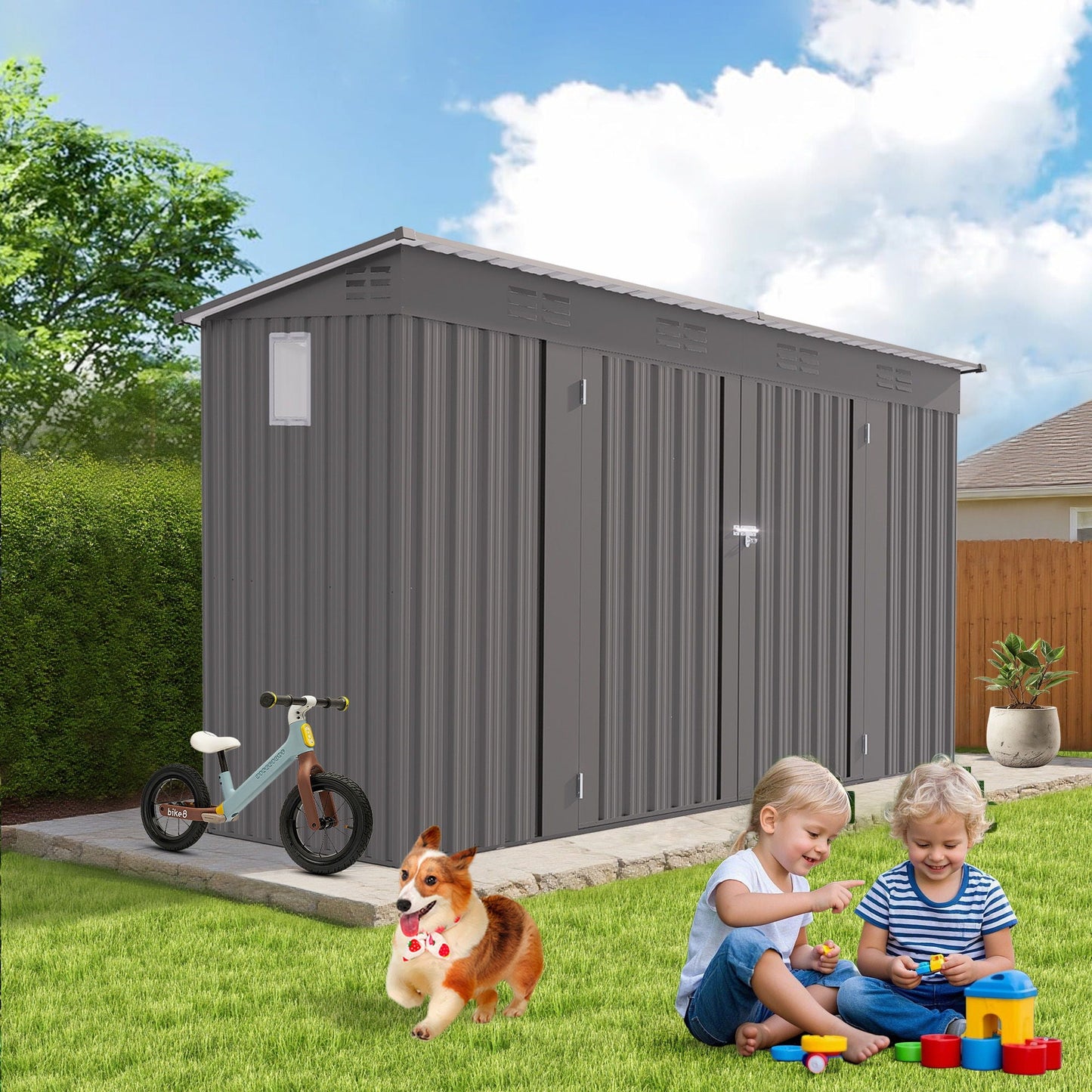 4x9 Ft Outdoor Storage Shed For A Backyard Space