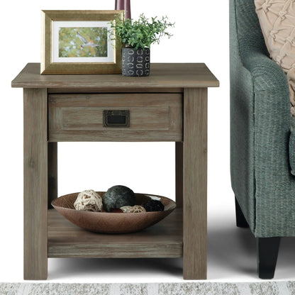Monroe Handcrafted Side Table and the Acacia Wood