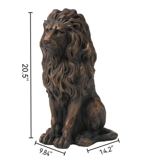 Indoor and Outdoor Resin Lion Guardian Statue