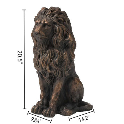 Indoor and Outdoor Resin Lion Guardian Statue