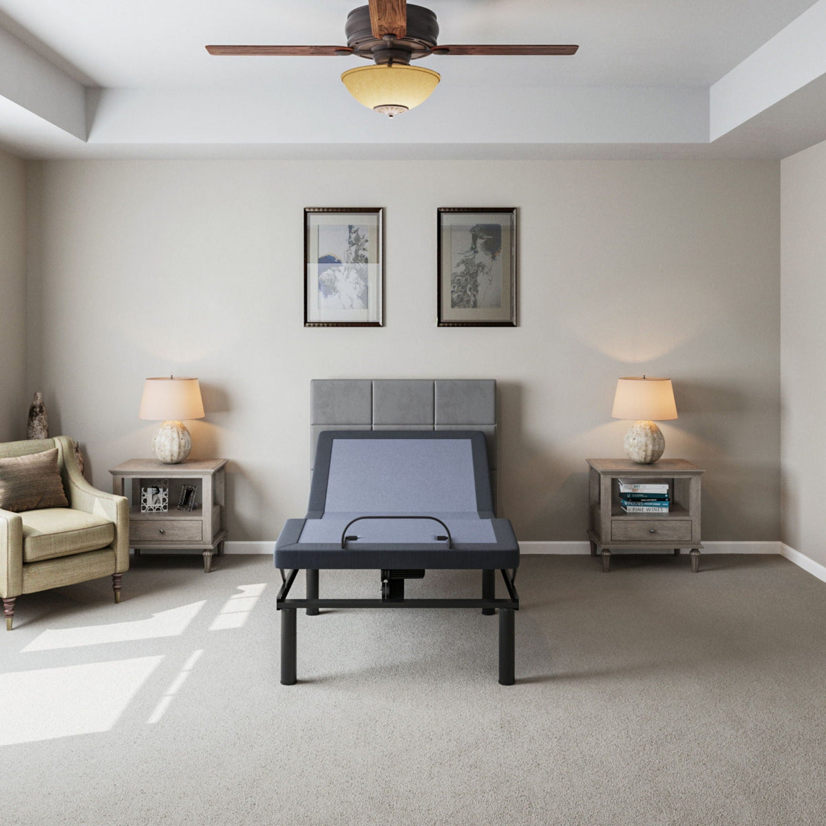 BT2000 Electric Adjustable Bed and Remote