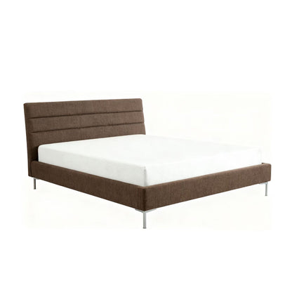 Made In US 6in Twin Size Mattress by HouseOfZazla on brown upholstered bed frame on Tampa Home & Garden Store